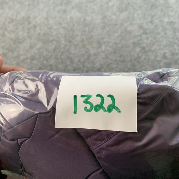 Vintage Eddie Bauer Puffer Vest Women’s Large Purple 100% Nylon Goose Down Fill - Picture 10 of 10